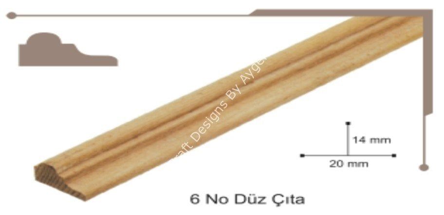 AHŞAP 06 DÜZ MODEL ÇITA 50  CM
