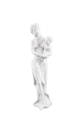 KUCAĞINDA BEBEKLİ SENEGALLİ KADIN 31X7 CM