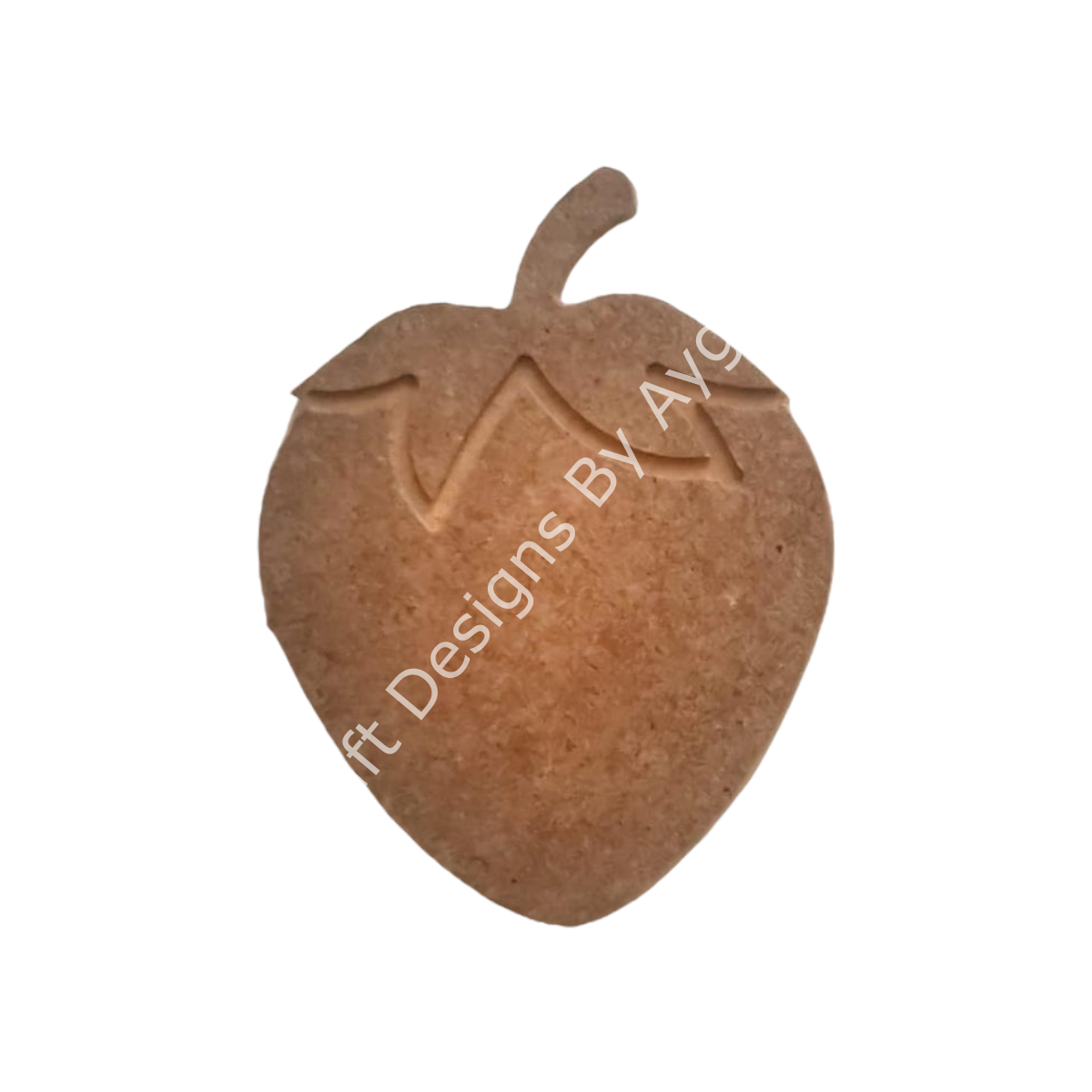 Boyanabilir Ahşap Ham Objeler -ÇİLEK TEKLİ 10 cm