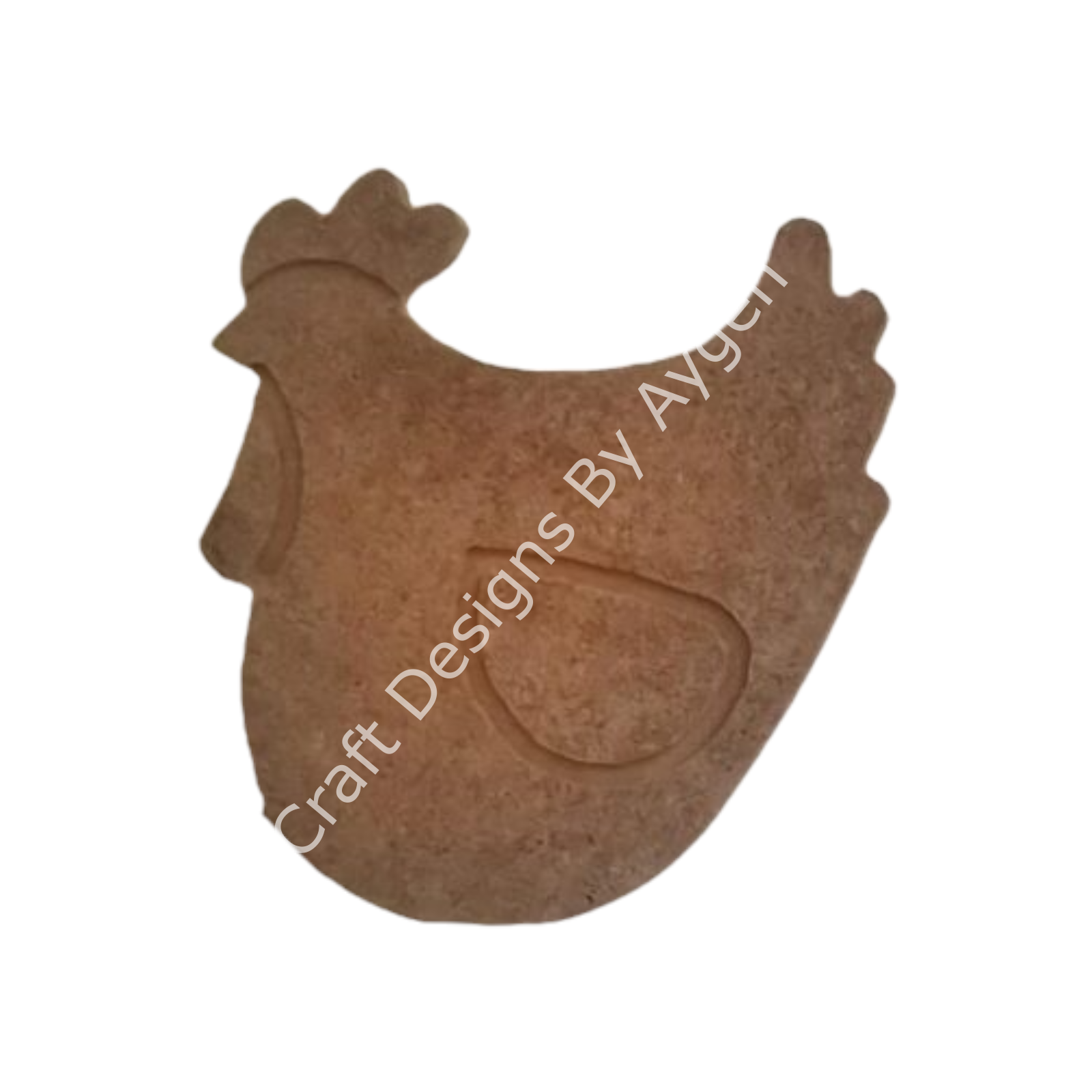 Boyanabilir Ahşap Ham Objeler -TAVUK 10 cm