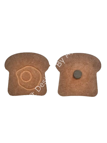 Boyanabilir Ahşap Ham Objeler -TOST TEKLİ 10 cm