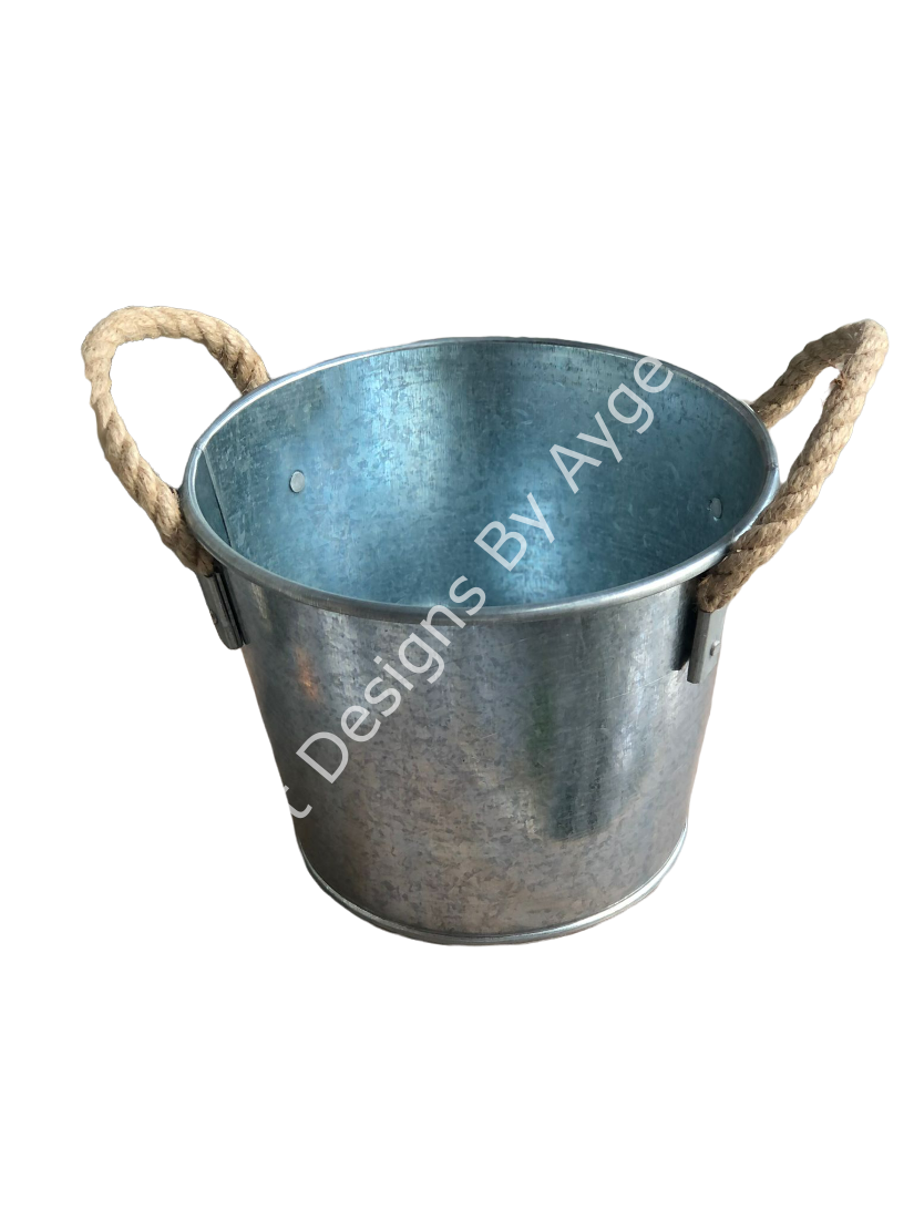 GALVANİZ HALATLI KOVA 17*22CM