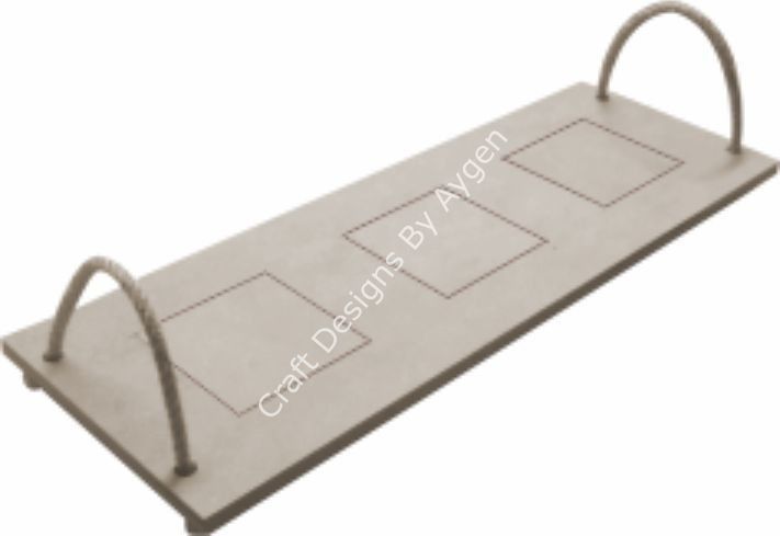 İPLİ KARE ÇİNİ TEPSİ 18X50