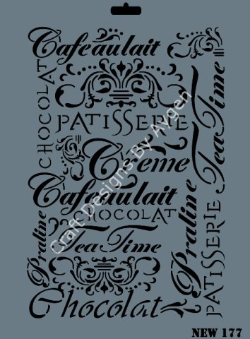 STENCIL NEW SERI X-LARGE 177