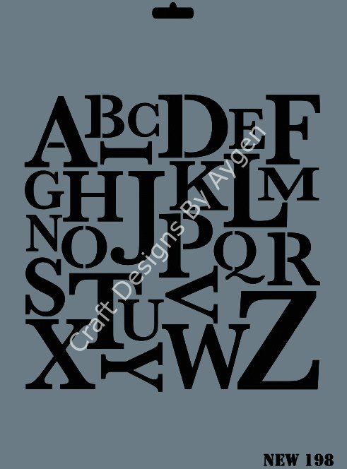 STENCIL NEW SERI X-LARGE 198