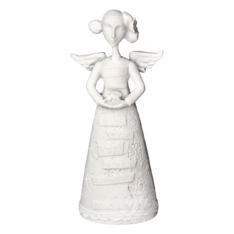 ELBİSELİ MELEK ELLERİ BELİNDE