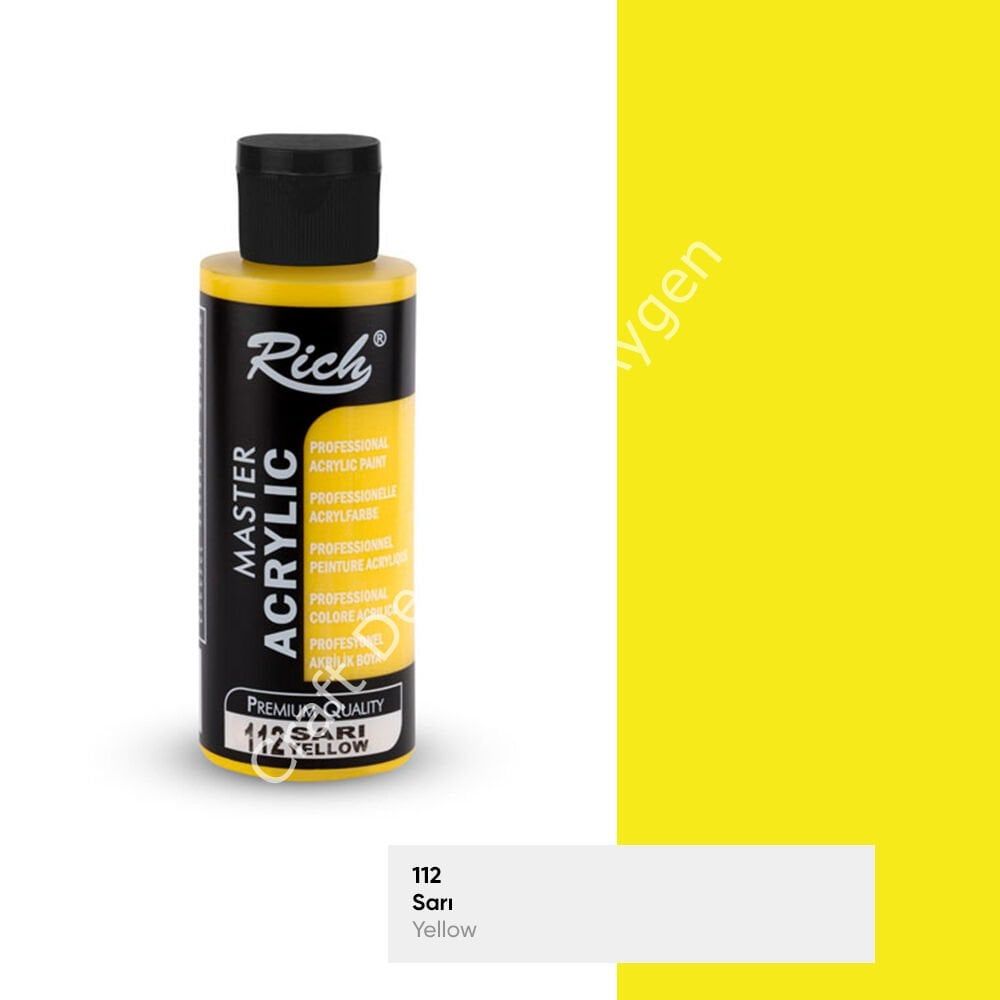 MASTER AKRİLİK - SARI 120ml