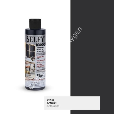 SELFY DECOR MOBİLYA BOYASI - ANTRASİT 240ml