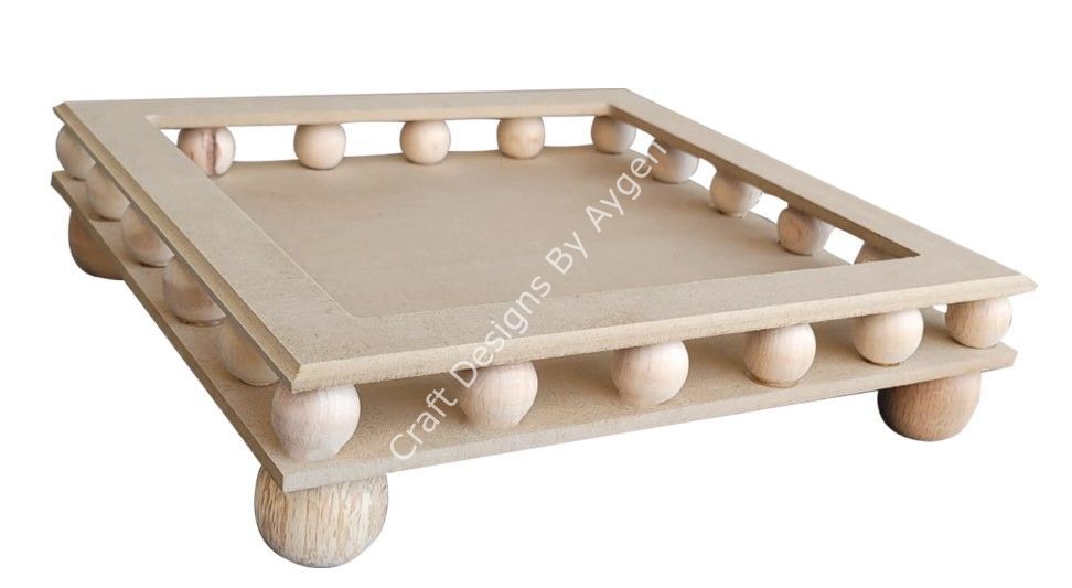 BONCUKLU BÜYÜK KARE TEPSİ 39X39