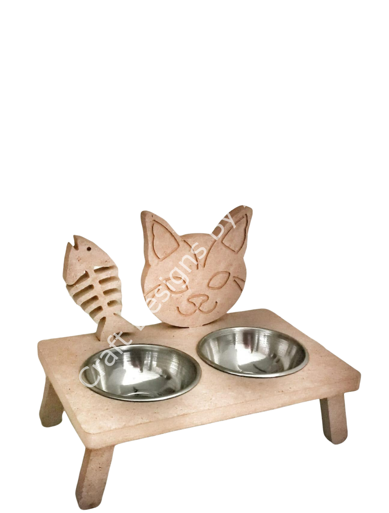 KILÇIKLI KEDİ MAMA KABI  30 x 18 cm