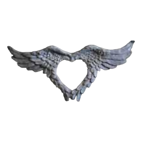 KANATLI KALP ÇERÇEVE 38X16 CM