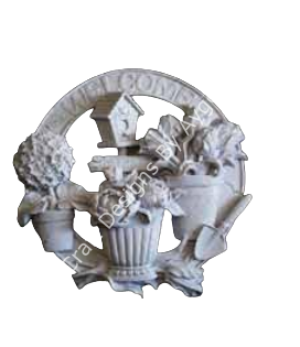 WELCOME ÇİÇEKLİ DUVAR SÜSÜ 22,5 CM