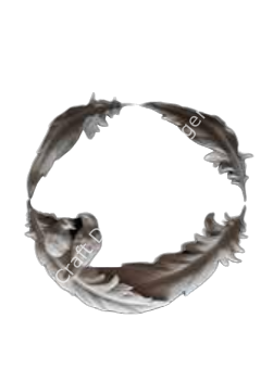 BÜYÜK TÜYLÜ KUŞLU ÜÇLÜ TAKIM 42X21 CM