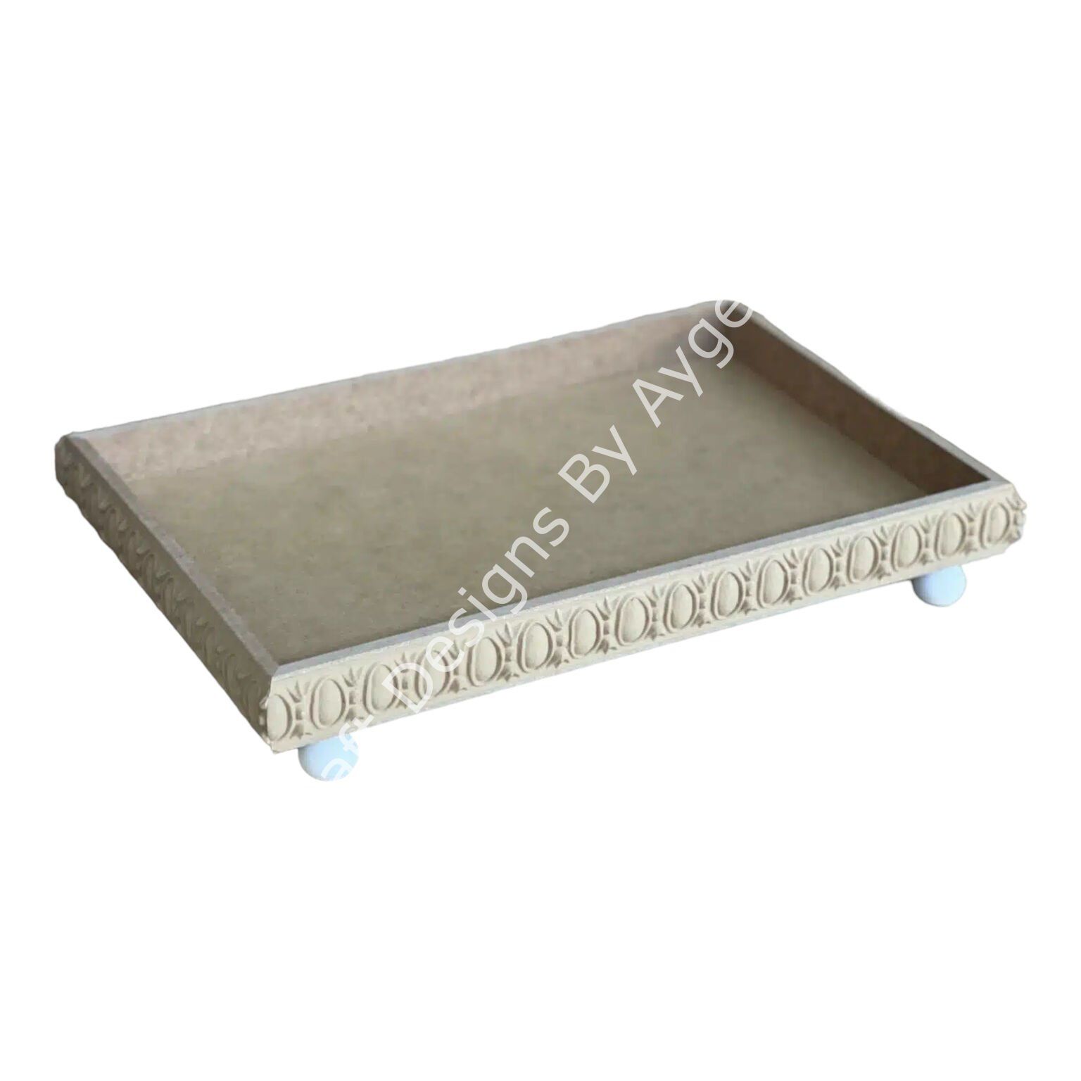 APLİKLİ DERİN KÜÇÜK DİKDÖRTGEN TEPSİ 1