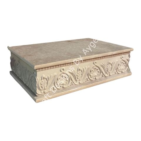 Boyanabilir Ahşap Ham Objeler -APLİKLİ KUTU 2