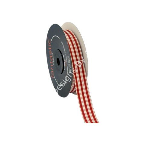 15 MM EKOSE KURDELE KIRMIZI - 1 METRE