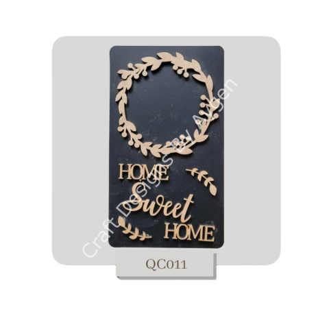 Boyanabilir Ahşap Ham Objeler -QUEEN CRAFT LAZER SET 11