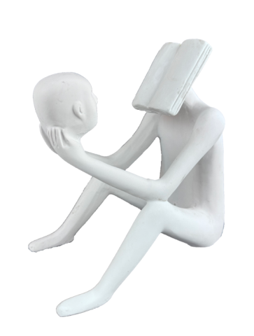 KİTAP KAFALI SOYUT ADAM