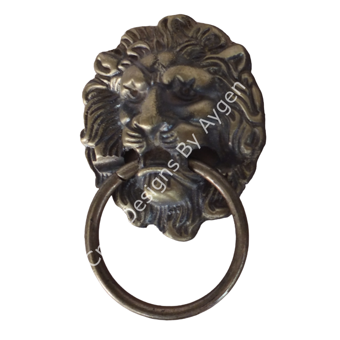 ANTIK ALTIN ASLAN DÖKÜM KULP