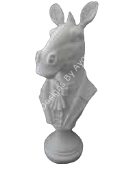 CEKETLİ ZEBRA BÜST 35X14 CM