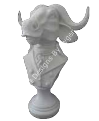 CEKETLİ BOĞA BÜST 32X22 CM