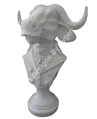 CEKETLİ BOĞA BÜST 32X22 CM