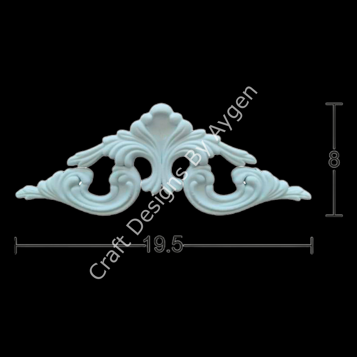 Boyanabilir Çıta&Aplik Objeler -ESNEK APLİK EA 02 19.5 X 8 CM
