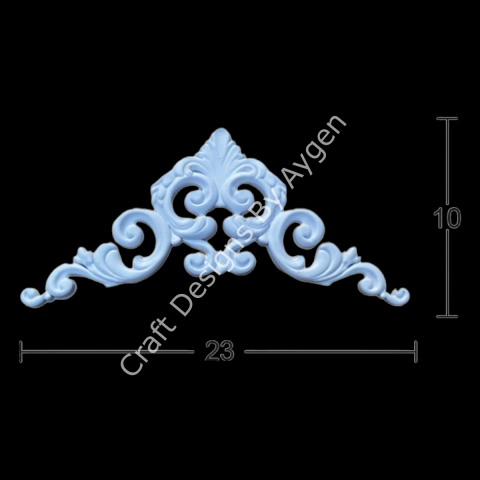 Boyanabilir Çıta&Aplik Objeler -ESNEK APLİK EA 08 23 X 10 CM