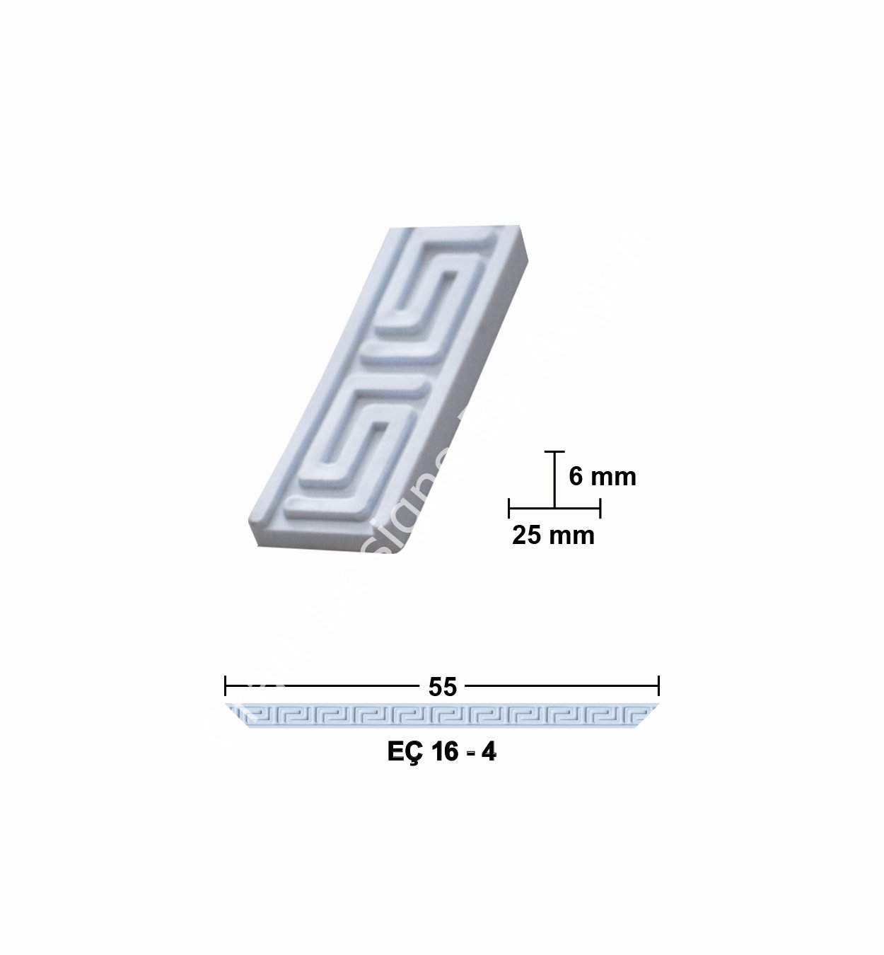 EÇ16-4 55 cm ESNEK MOBİLYA ÇITASI