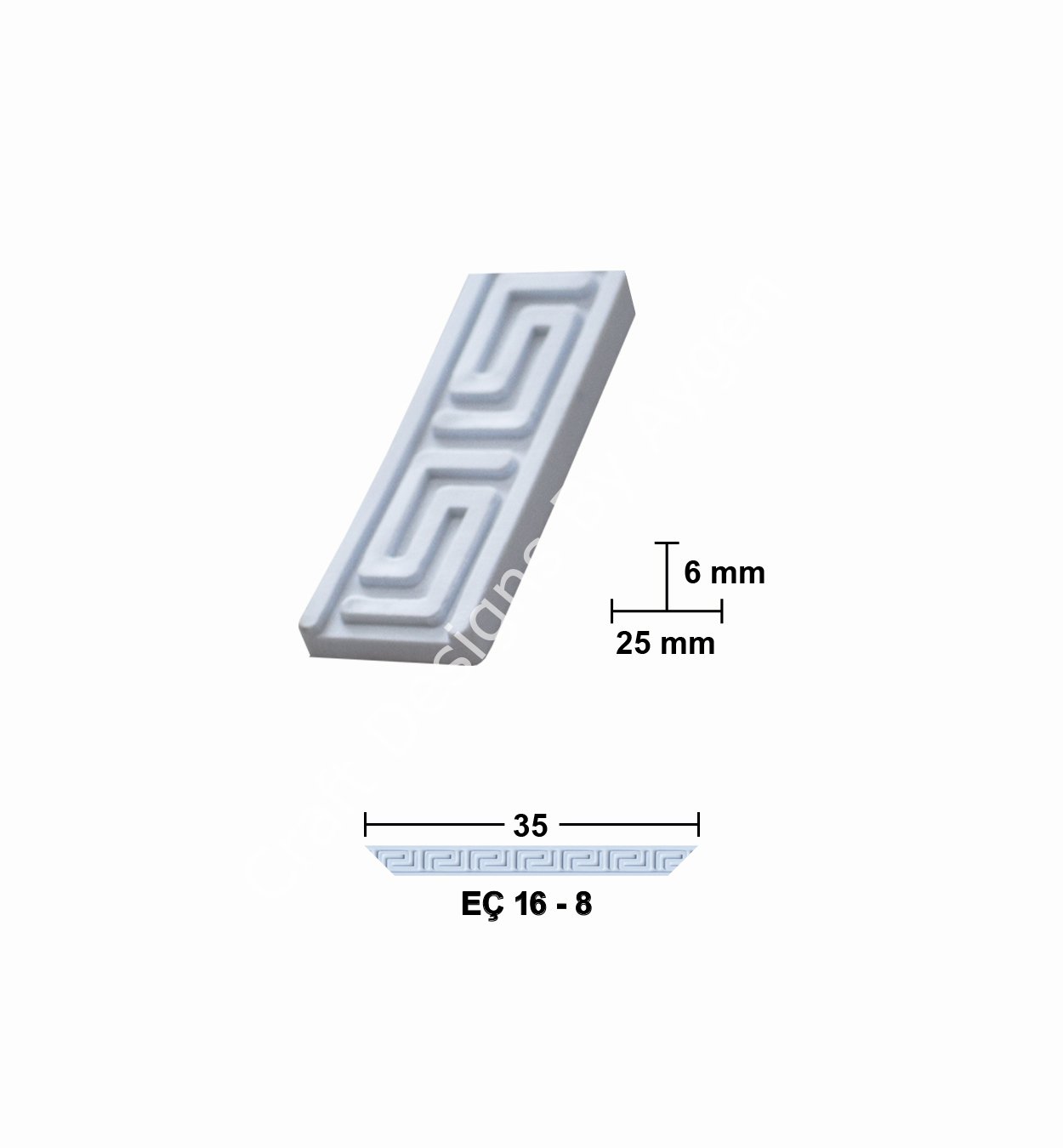EÇ16-8 35 cm ESNEK MOBİLYA ÇITASI