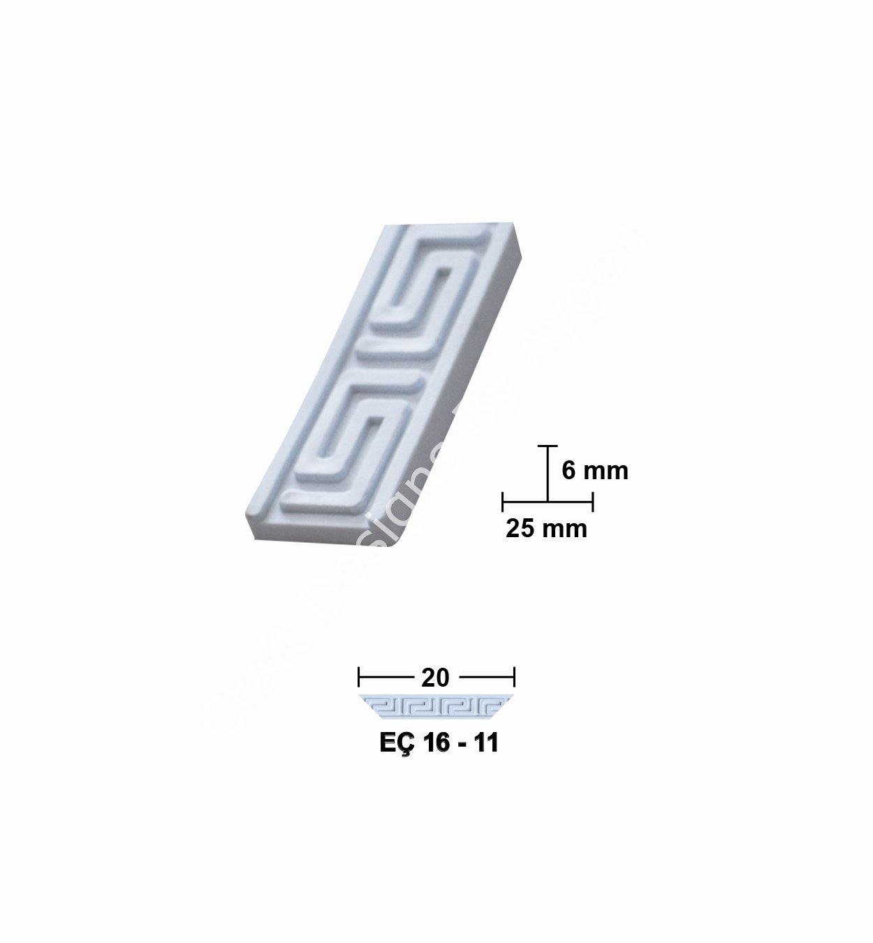 EÇ16-11 20 cm ESNEK MOBİLYA ÇITASI