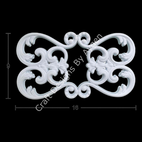 Boyanabilir Çıta&Aplik Objeler -ESNEK APLİK EA 21 16X 9 CM