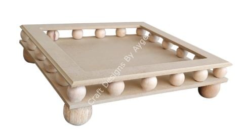 BONCUKLU KÜÇÜK KARE TEPSİ 25X25