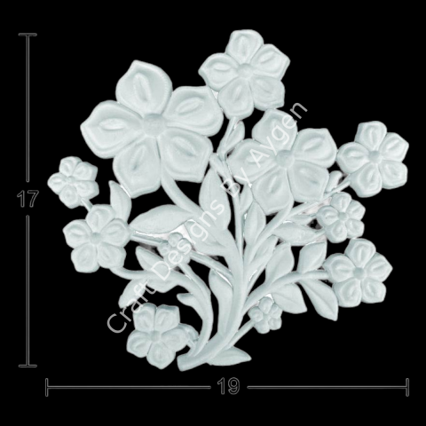 Boyanabilir Çıta&Aplik Objeler -ESNEK APLİK EA 47 19 X 17 CM