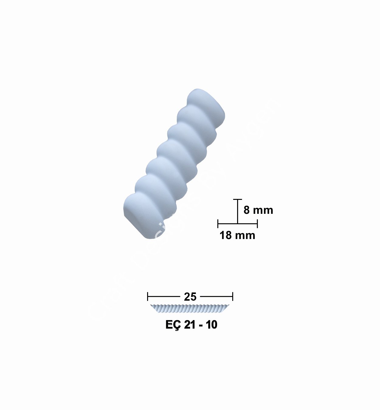 EÇ 21-10 25 cm ESNEK MOBİLYA ÇITASI