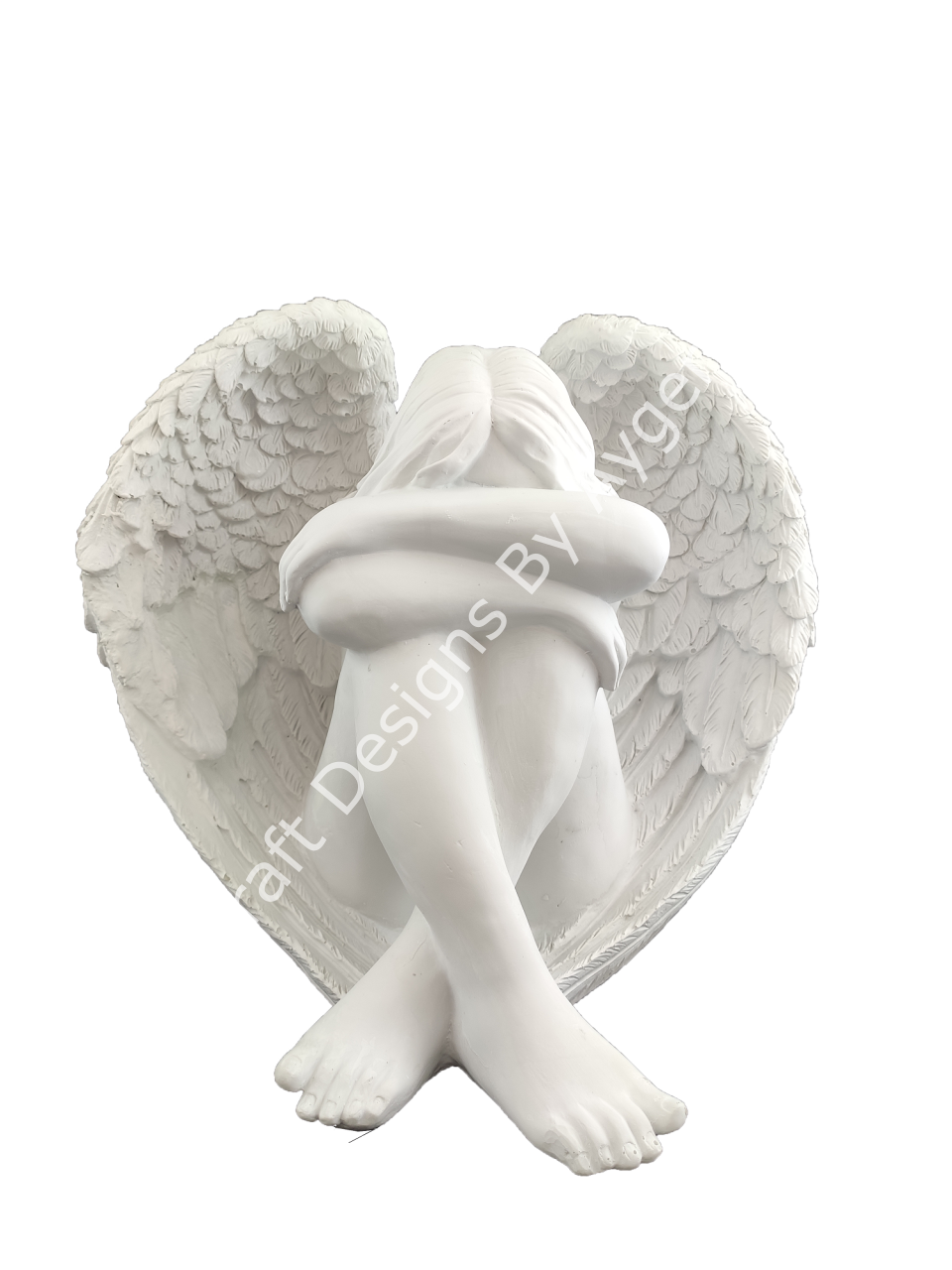 OTURAN KANATLI KADIN MELEK 32X24 CM