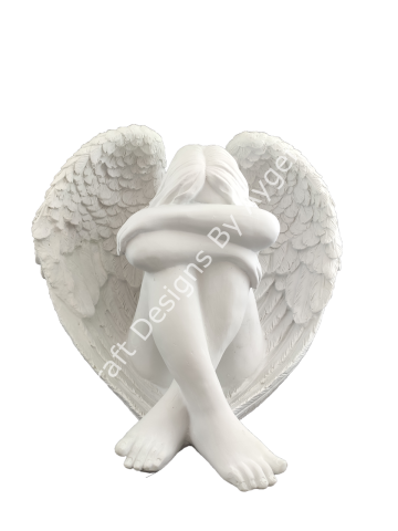 OTURAN KANATLI KADIN MELEK 32X24 CM