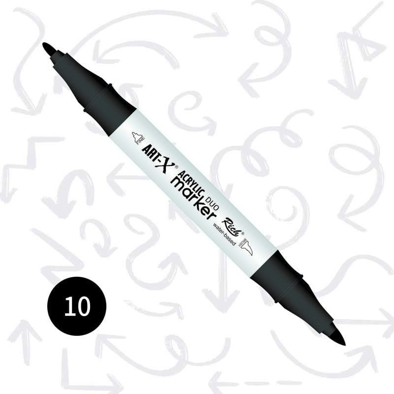 ART-X ACRYLIC MARKER DUO - SİYAH