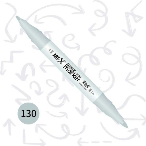 ART-X ACRYLIC MARKER DUO - BEYAZ