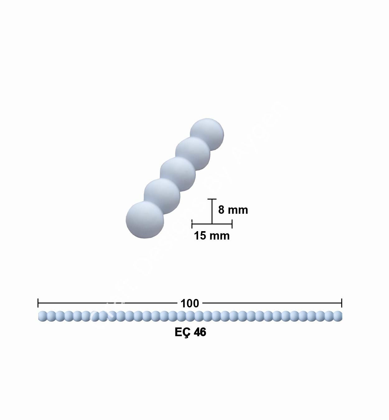 EÇ 46 100 cm ESNEK MOBİLYA ÇITASI