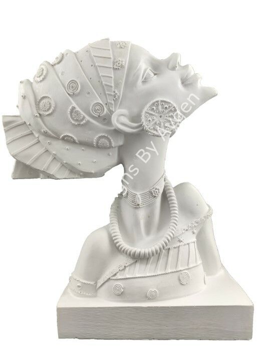 SAĞA BAKAN AFRİKALI KADIN 28X24 CM