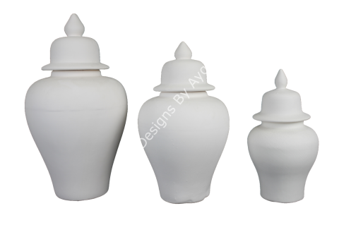 ÜÇLÜ SERAMİK BÜYÜK ŞAH KÜP SET(36X20-30X16-25X12CM)
