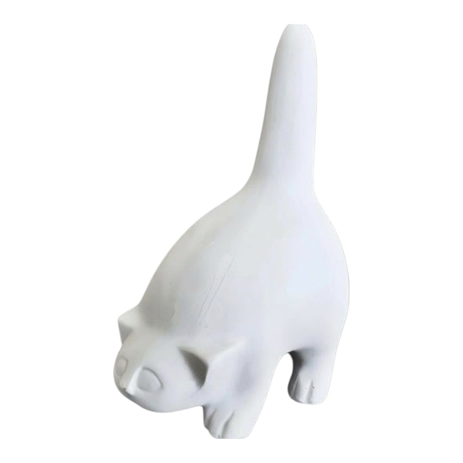 Boyanabilir Polyester Ham Objeler - KEDİ KÜÇÜK 24 x 11 x 10 CM