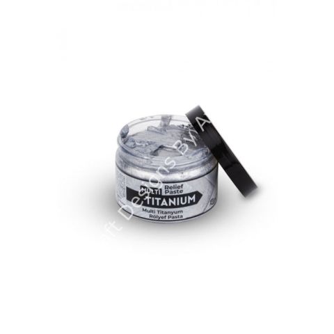 TİTANYUM RÖLYEF PASTA - GÜMÜŞ 150ml