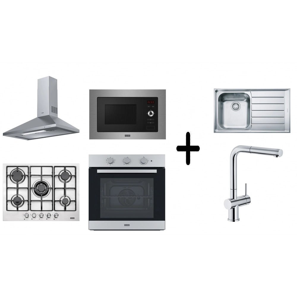 Franke Smart Linear 70 Cm İnox 6 lı Ankastre Set