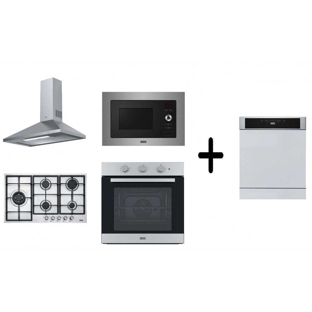 Franke Smart Linear 90 Cm İnox 5 Li Ankastre Set