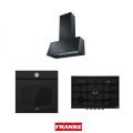 Franke Trendline Matt Black 70 Cm 3'Lü Rustik Ankastre Set
