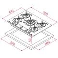Teka GBC 75030 KBC BK (E4) Siyah Cam Ankastre Ocak -112580041