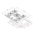 Teka GBC 75030 WH 70 cm Beyaz Ankastre Ocak - 112580053