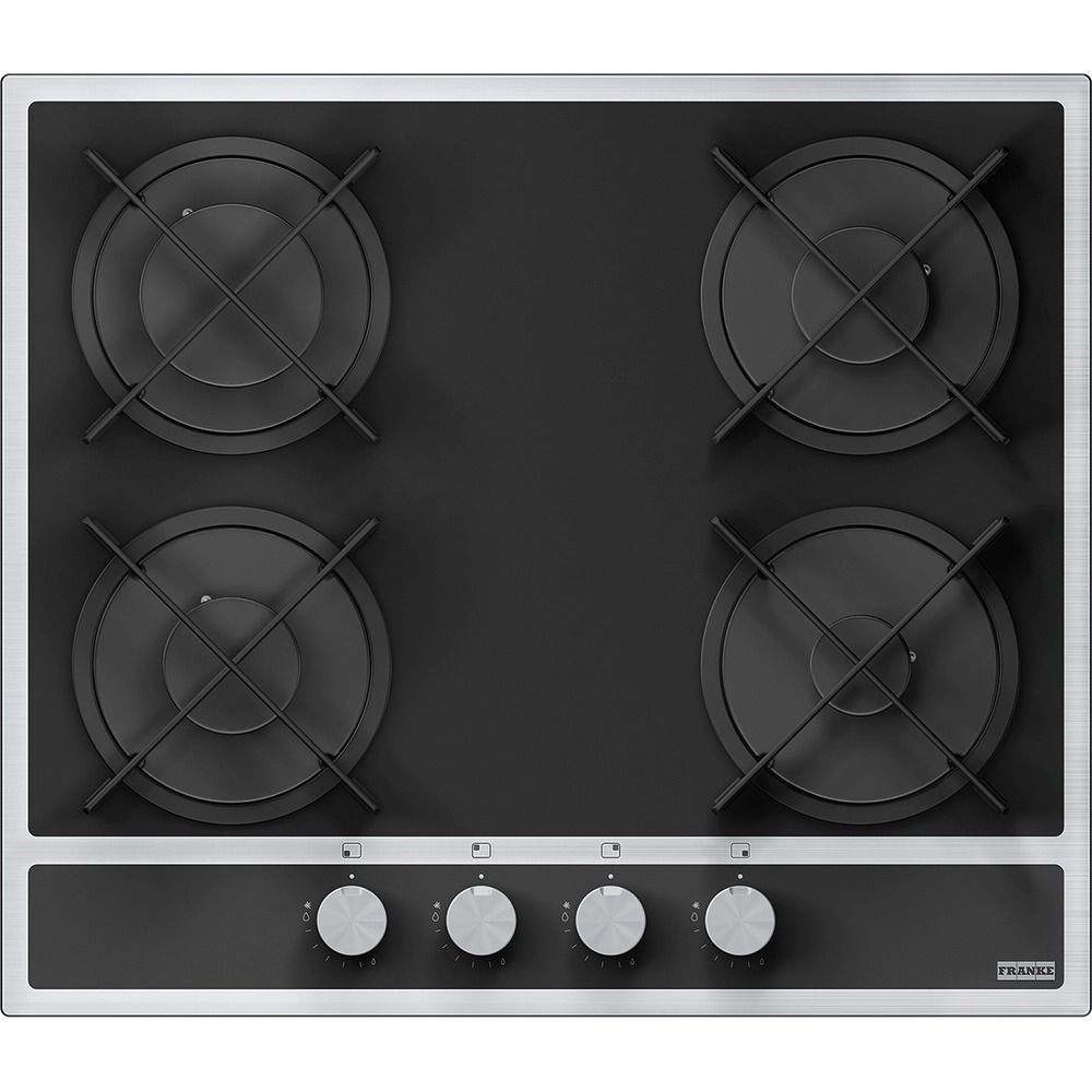 Franke Maris FHMA 604 4G ML E Inox + Nero 4 Gözlü Siyah Cam Emaye Izgara Ankastre Ocak - 106.0496.109